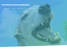 Tablet Screenshot of heartlandgreyhoundadoption.org